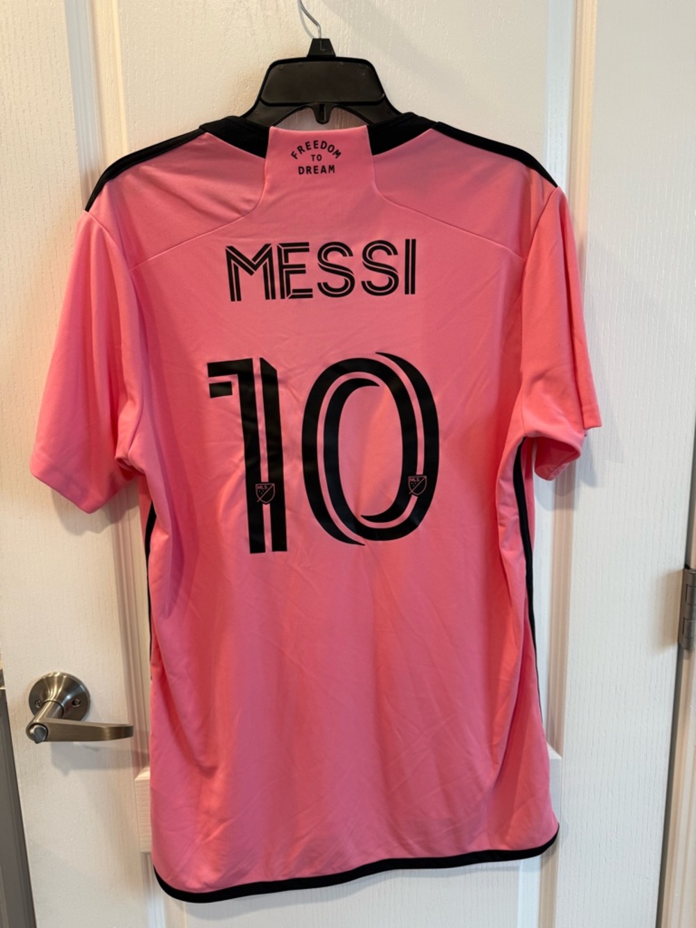 adidas Messi #10 Pink and Black MLS Jersey